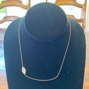 Asymmetric Hamsa necklace